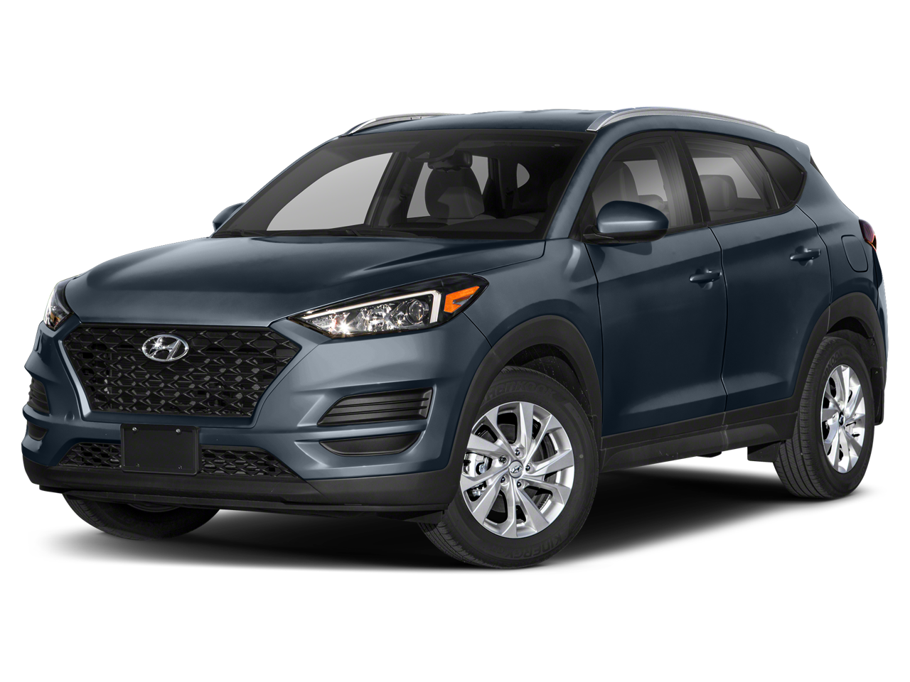2019 Hyundai TUCSON Value in Dusk Blue — front three-quarter view