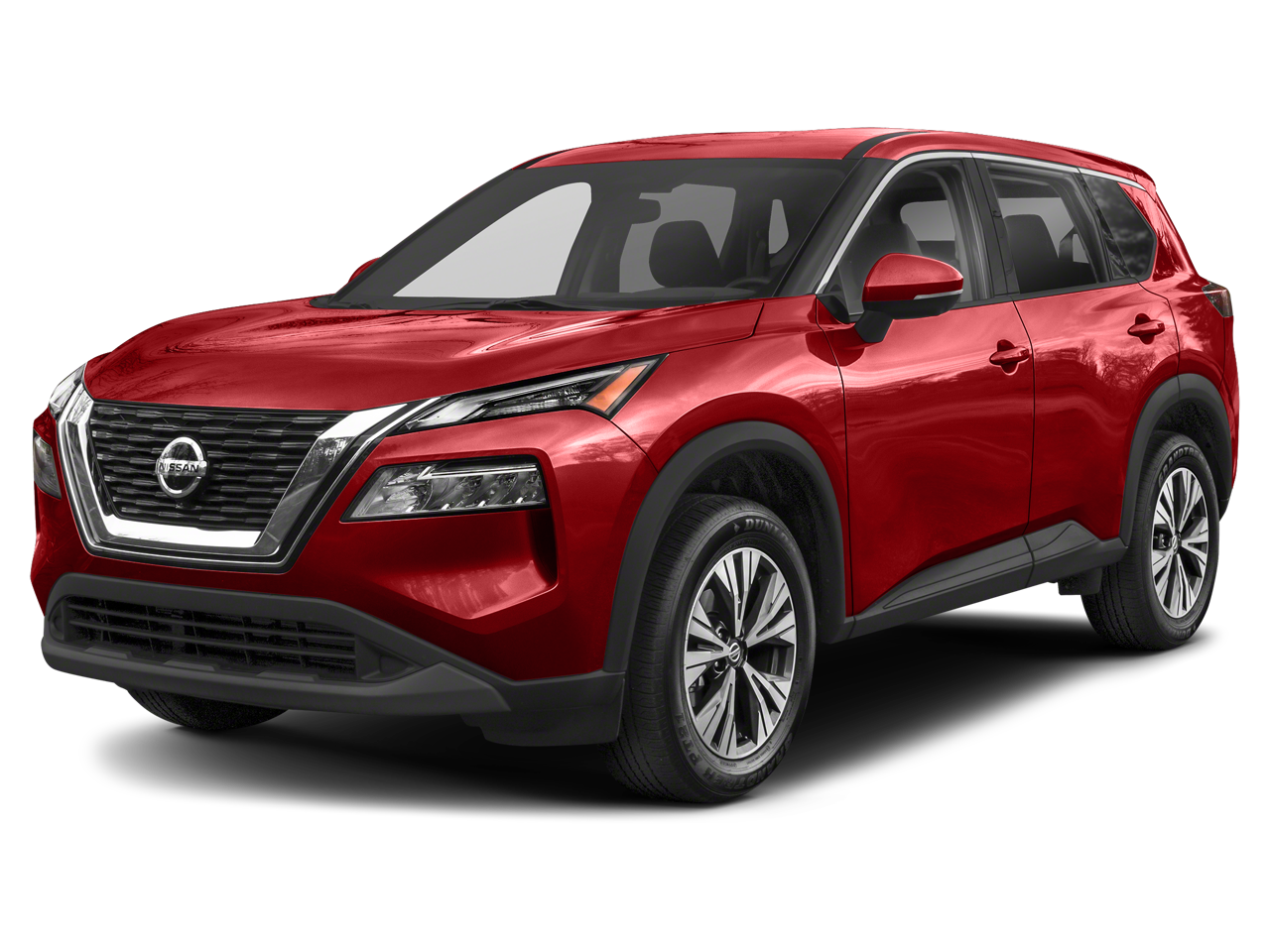 2023 Nissan Rogue SV in Scarlet Ember Tintcoat — front three-quarter view