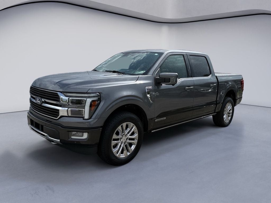 2024 Ford F-150 King Ranch in Carbonized Gray Metallic — front three-quarter view