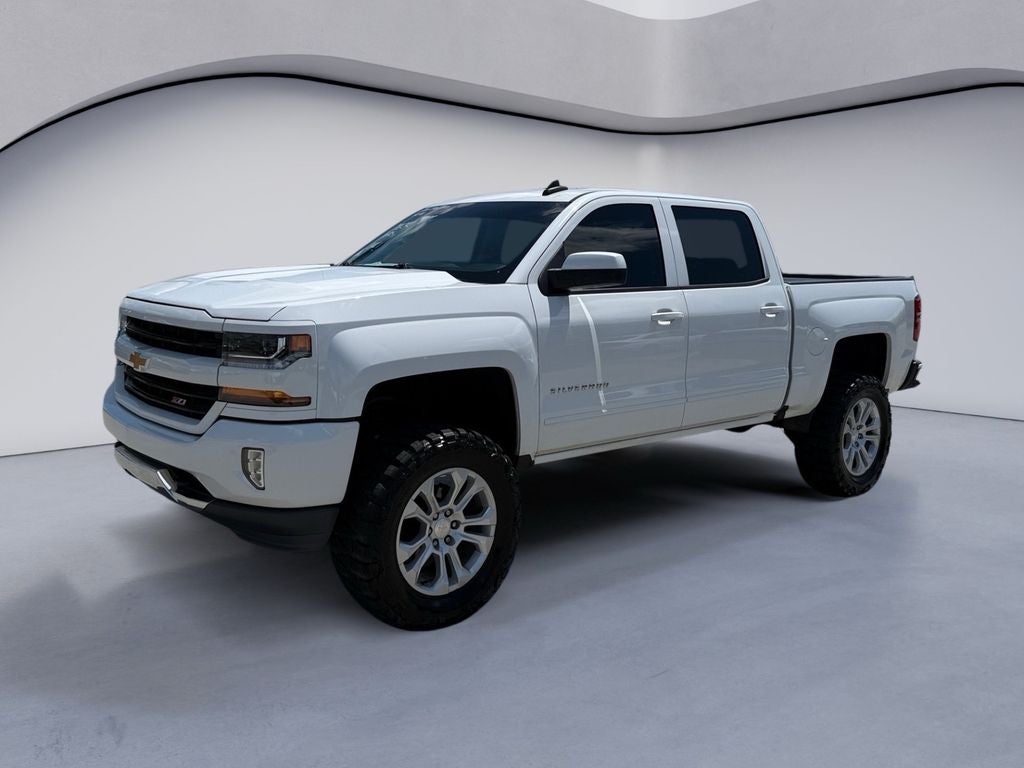 2018 Chevrolet Silverado LT in Summit White — front three-quarter view