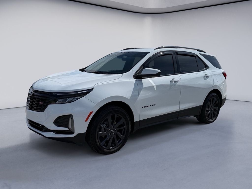 2024 Chevrolet Equinox RS in Summit White — front three-quarter view