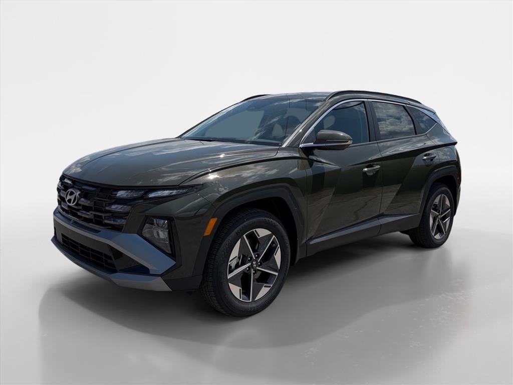 2026 Hyundai TUCSON SEL Premium in Rockwood Green — front three-quarter view