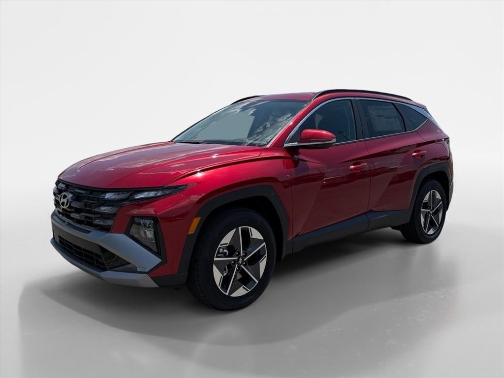 2026 Hyundai TUCSON SEL Premium in Ultimate Red — front three-quarter view
