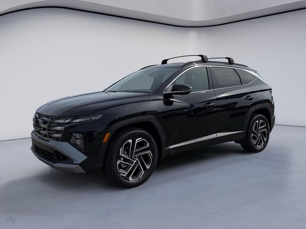 2026 Hyundai TUCSON Limited in Phantom Black — front three-quarter view