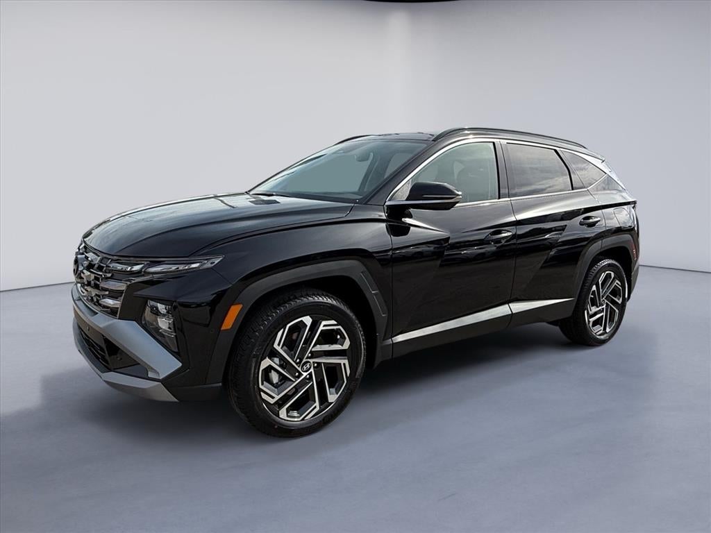 2026 Hyundai TUCSON Limited in Phantom Black — front three-quarter view