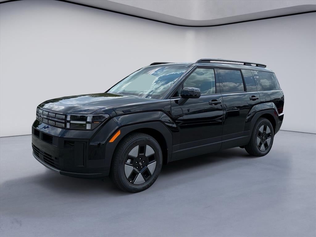 2026 Hyundai SANTA FE HYBRID SEL in Phantom Black — front three-quarter view
