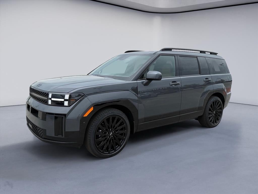 2026 Hyundai SANTA FE Calligraphy in Ecotronic Gray — front three-quarter view