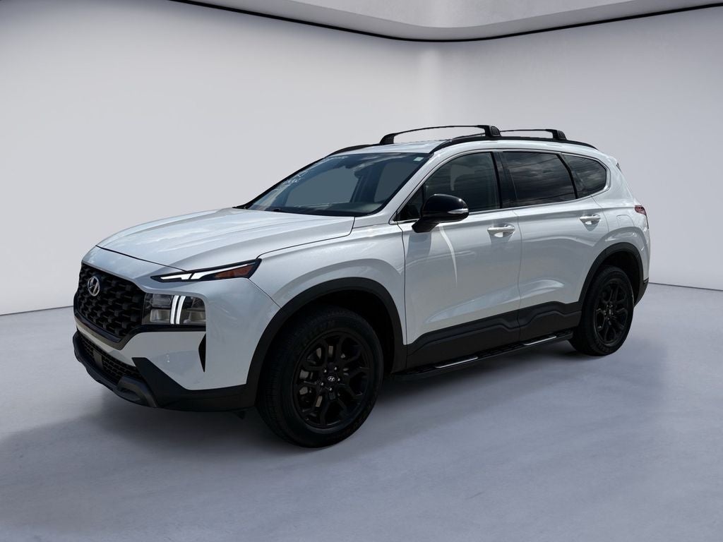 2023 Hyundai SANTA FE XRT in Serenity White Pearl — front three-quarter view