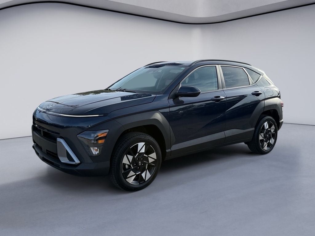 2025 Hyundai KONA SEL in Denim Blue — front three-quarter view