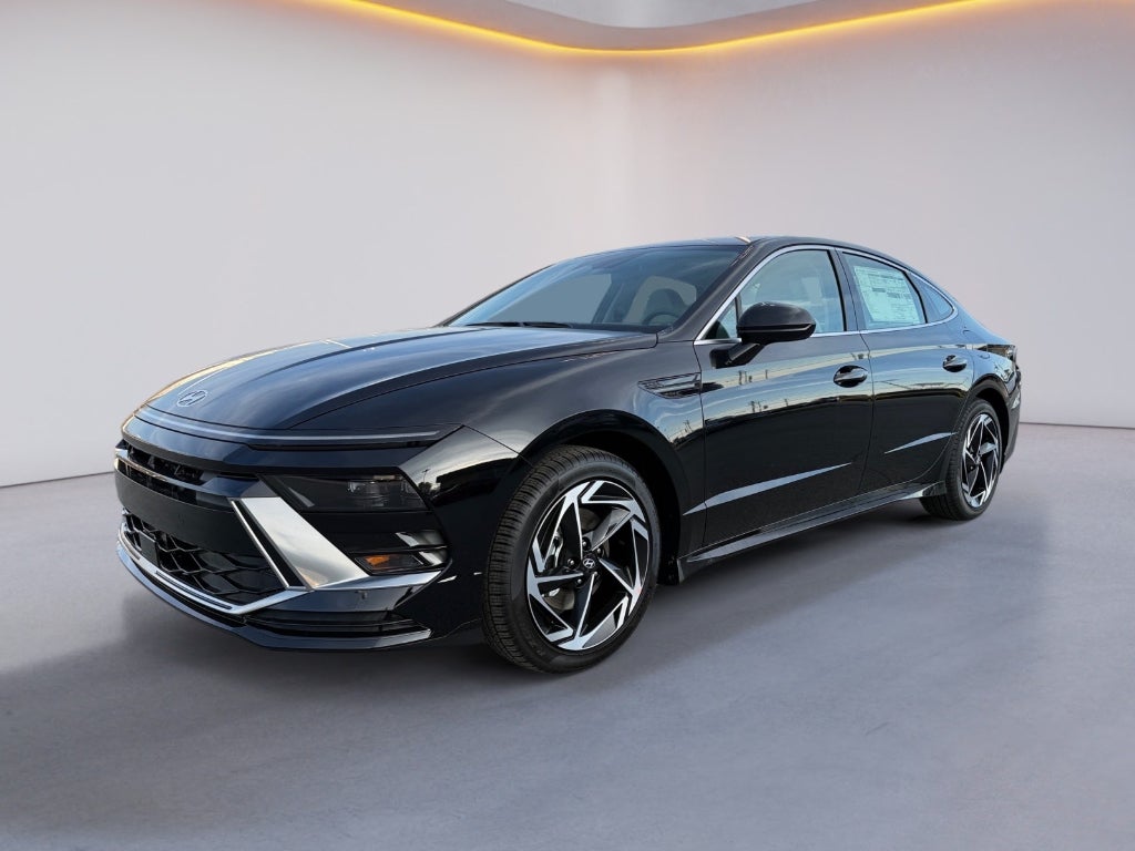 2026 Hyundai SONATA SEL Sport in Abyss Black — front three-quarter view