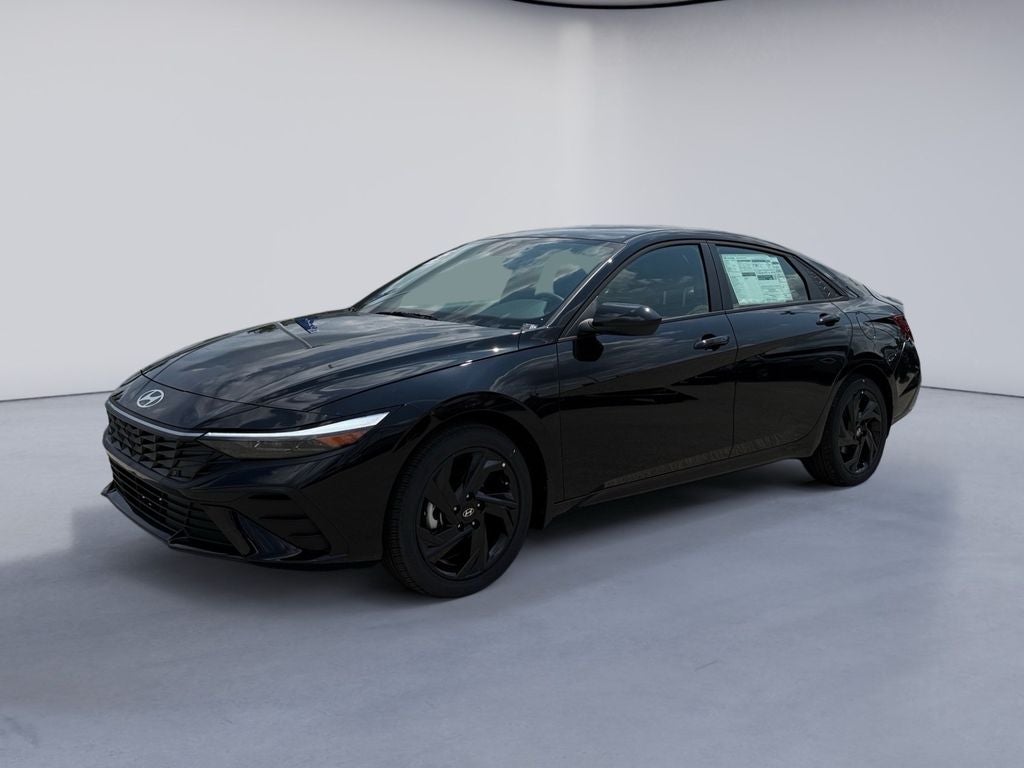 2026 Hyundai ELANTRA SEL Sport in Abyss Black — front three-quarter view