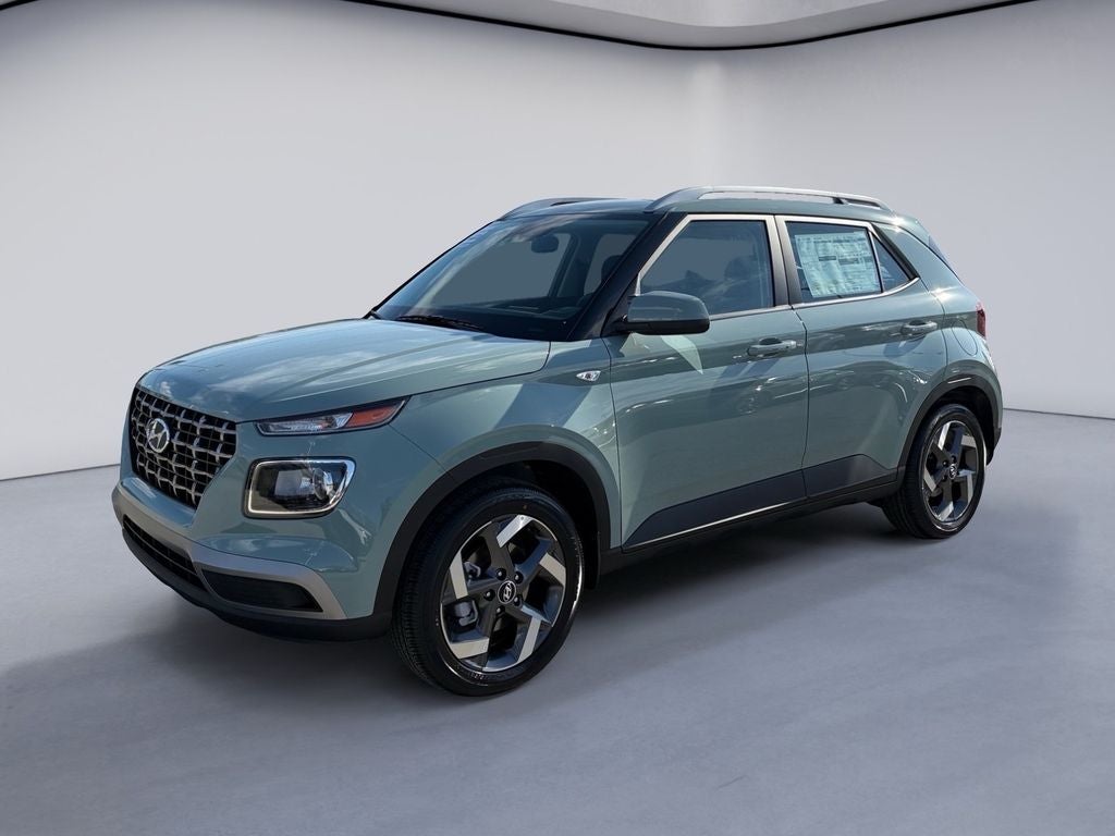 2026 Hyundai VENUE SEL in Mirage Green — front three-quarter view